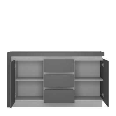 2 door 3 drawer sideboard (including LED lighting)